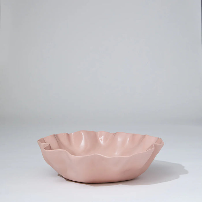 Ruffle Bowl Icy Pink L