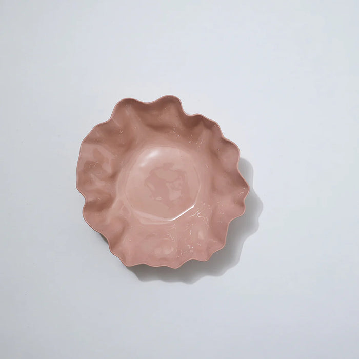 Ruffle Bowl Icy Pink L