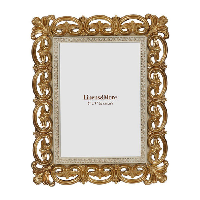 Classic Photo Frame Antique Gold 5x7