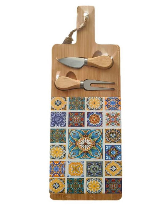 Bamboo Cheese board set  Alexa